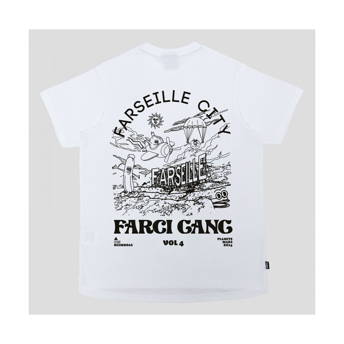 tekstylia Męskie T-shirty i Koszulki polo Farci Tee farseille Biały