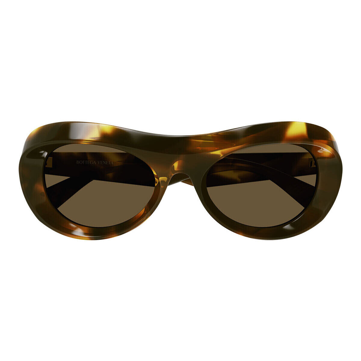 Zegarki & Biżuteria  Damskie okulary przeciwsłoneczne Bottega Veneta Occhiali da Sole  BV1284S 002 Brązowy