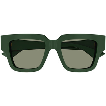 Zegarki & Biżuteria  Damskie okulary przeciwsłoneczne Bottega Veneta Occhiali da Sole  BV1276S 003 Zielony