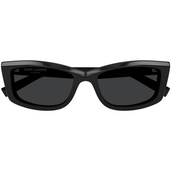 Zegarki & Biżuteria  Damskie okulary przeciwsłoneczne Yves Saint Laurent Occhiali da Sole Saint Laurent SL 658 001 Czarny