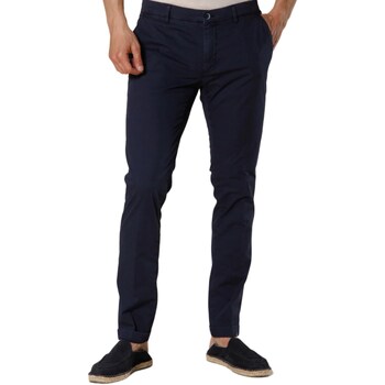 tekstylia Męskie Spodnie z pięcioma kieszeniami Mason's MILANO-MBE101 Niebieski