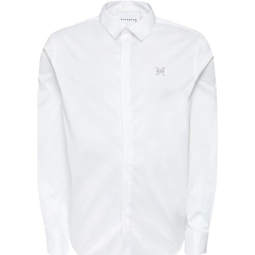 tekstylia Męskie Koszule z długim rękawem John Richmond UMP24105CA Biały
