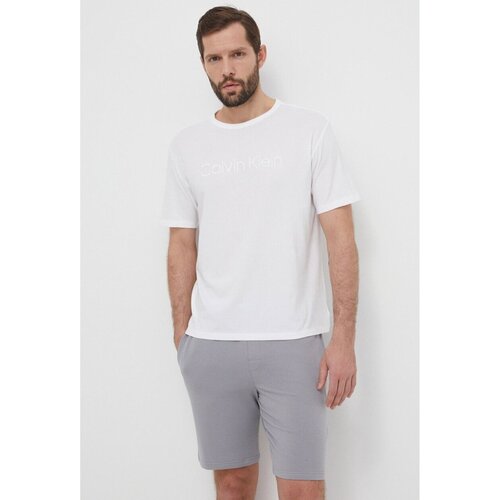 tekstylia Męskie T-shirty z krótkim rękawem Calvin Klein Jeans 000NM2501E Biały