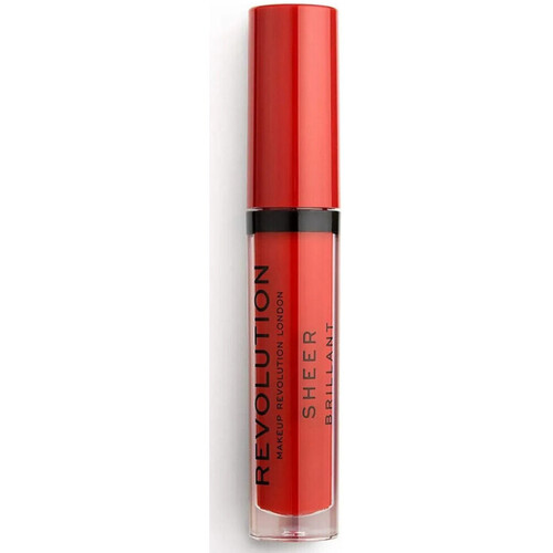 uroda Damskie Błyszczyki  Makeup Revolution Sheer Brilliant Lip Gloss - 134 Ruby Czerwony