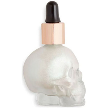 uroda Damskie Rozświetlacze  Makeup Revolution Liquid Highlighter Halloween Skull - Ghosted Szary