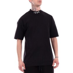 tekstylia Męskie Koszulki polo z długim rękawem Icon IU8133T Czarny