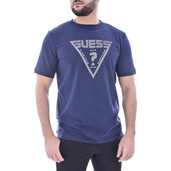tekstylia Męskie T-shirty z krótkim rękawem Guess Z4GI09 J1314 Niebieski