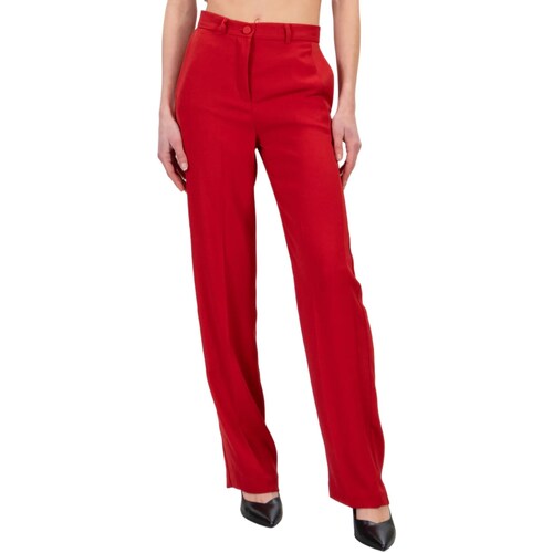 tekstylia Damskie Spodnie z pięcioma kieszeniami Vicolo TB1223 Czerwony