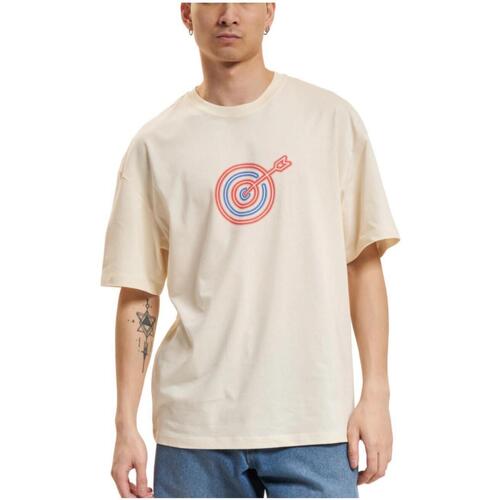 tekstylia Męskie T-shirty z krótkim rękawem Jack & Jones  Beżowy