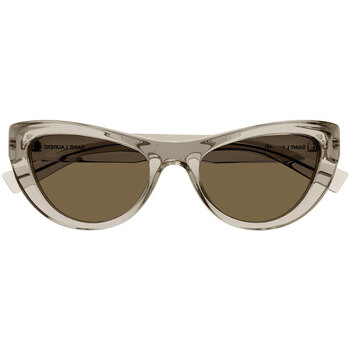 Zegarki & Biżuteria  Damskie okulary przeciwsłoneczne Yves Saint Laurent Occhiali da Sole Saint Laurent SL 676 005 Beżowy