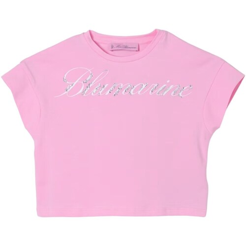 tekstylia Dziewczynka T-shirty z krótkim rękawem Miss Blumarine IA4135J5003 Różowy