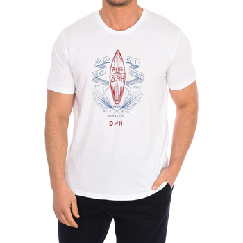 tekstylia Męskie T-shirty z krótkim rękawem Daniel Hechter 75113-181991-010 Biały