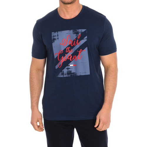 tekstylia Męskie T-shirty z krótkim rękawem Daniel Hechter 75114-181991-680 Marine