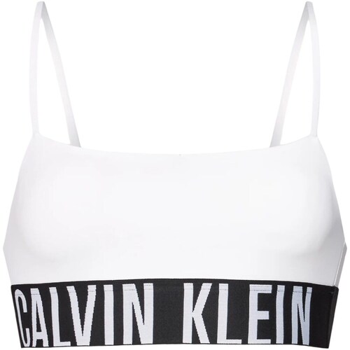 tekstylia Damskie Bikini: góry lub doły osobno Calvin Klein Jeans 000QF7631E Biały