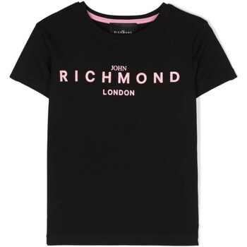 tekstylia Dziewczynka T-shirty z krótkim rękawem John Richmond RGP24003TS Czarny