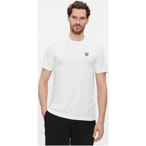 tekstylia Męskie T-shirty z krótkim rękawem Emporio Armani EA7 8NPT16 PJRGZ Biały