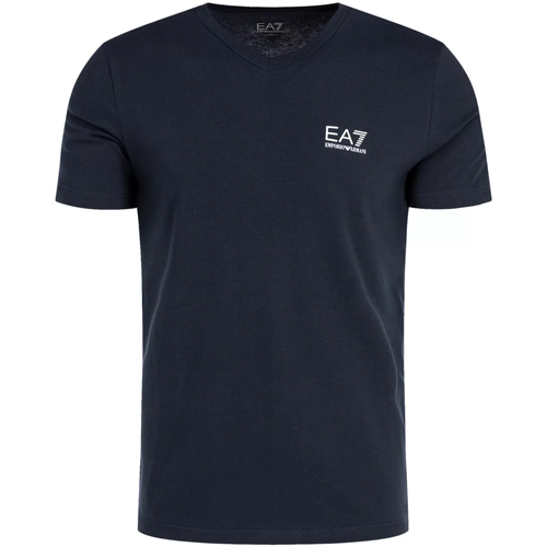 tekstylia Męskie T-shirty z krótkim rękawem Emporio Armani EA7 8NPT53 PJM5Z Niebieski