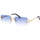 Zegarki & Biżuteria  okulary przeciwsłoneczne Leziff Occhiali da Sole  M5929 C2 Złoty