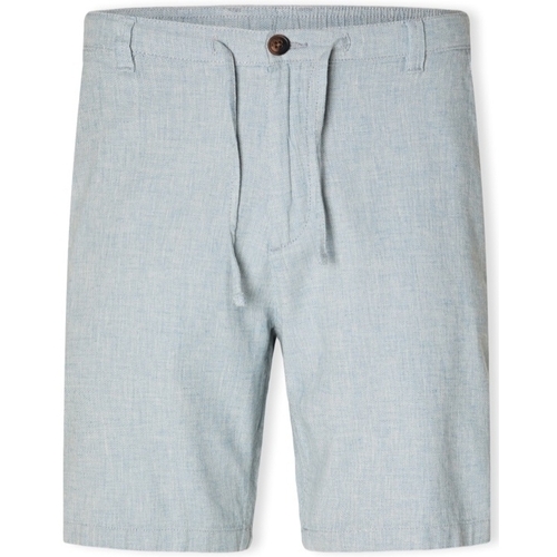 tekstylia Męskie Szorty i Bermudy Selected Noos Regular-Brody Shorts - Blue Shadow Niebieski