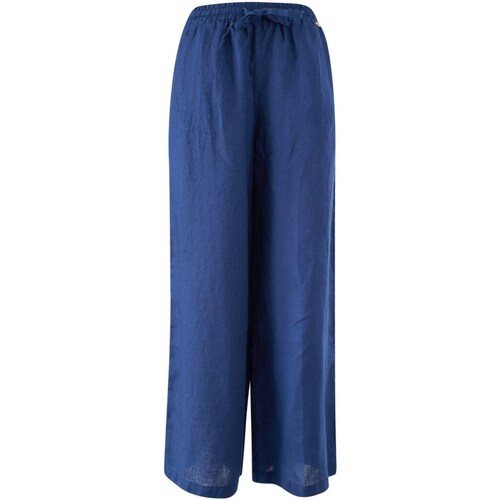 tekstylia Damskie Spodnie z pięcioma kieszeniami Yes Zee P398-J400 Niebieski