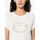tekstylia Damskie T-shirty i Koszulki polo Twin Set T-SHIRT CON OVAL T IN PIZZO Art. 241TT2144 