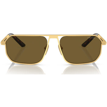 Zegarki & Biżuteria  okulary przeciwsłoneczne Prada Occhiali da Sole  PRA53S 1BK01T Złoty