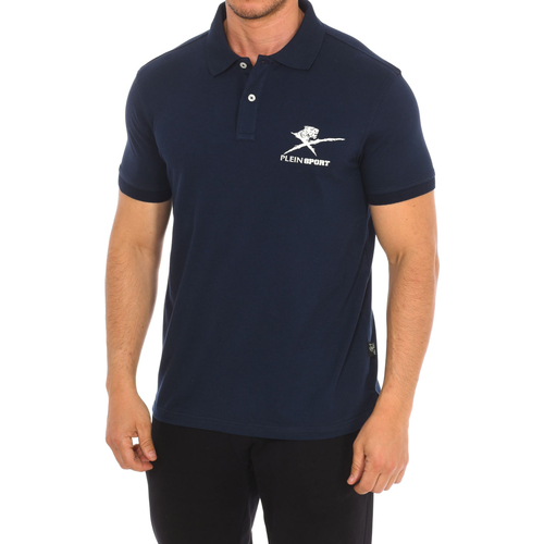 tekstylia Męskie Koszulki polo z krótkim rękawem Philipp Plein Sport PIPS506-85 Marine