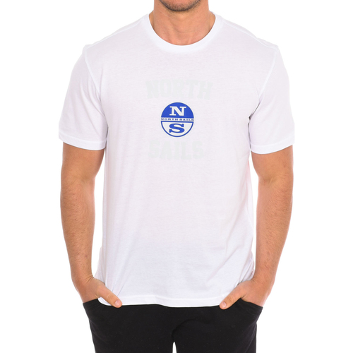 tekstylia Męskie T-shirty z krótkim rękawem North Sails 9024000-101 Biały