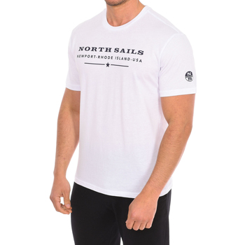 tekstylia Męskie T-shirty z krótkim rękawem North Sails 9024020-101 Biały