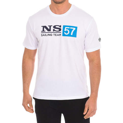 tekstylia Męskie T-shirty z krótkim rękawem North Sails 9024050-101 Biały