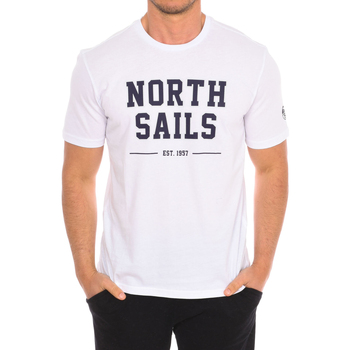 tekstylia Męskie T-shirty z krótkim rękawem North Sails 9024060-101 Biały