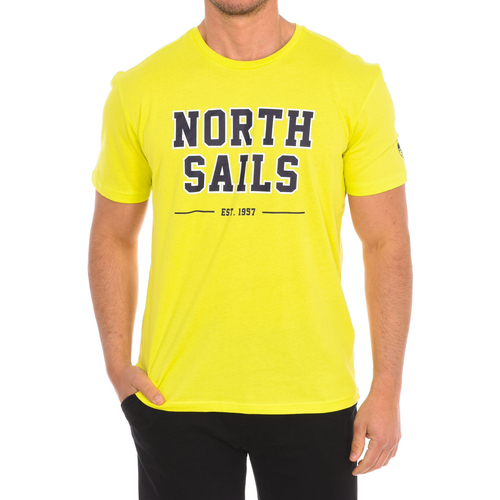 tekstylia Męskie T-shirty z krótkim rękawem North Sails 9024060-470 Żółty