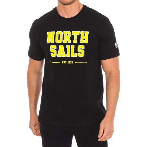 tekstylia Męskie T-shirty z krótkim rękawem North Sails 9024060-999 Czarny