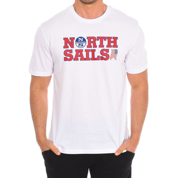 tekstylia Męskie T-shirty z krótkim rękawem North Sails 9024110-101 Biały