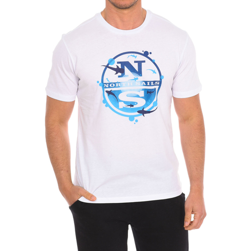 tekstylia Męskie T-shirty z krótkim rękawem North Sails 9024120-101 Biały