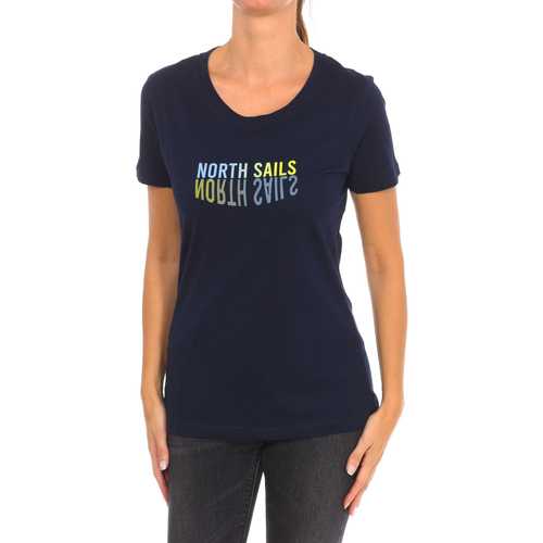 tekstylia Damskie T-shirty z krótkim rękawem North Sails 9024290-800 Marine