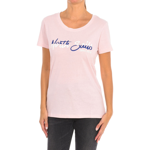 tekstylia Damskie T-shirty z krótkim rękawem North Sails 9024310-158 Różowy