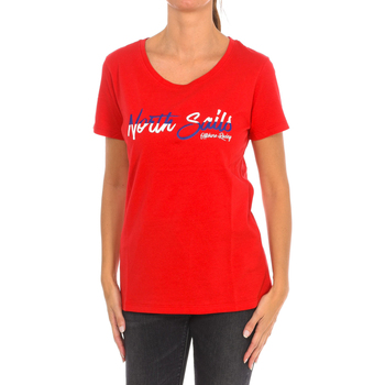 tekstylia Damskie T-shirty z krótkim rękawem North Sails 9024310-230 Czerwony
