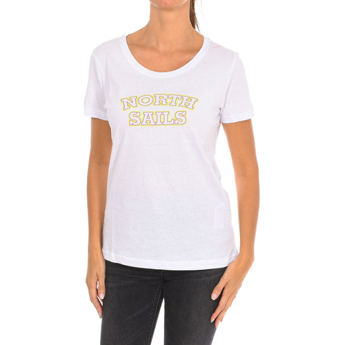 tekstylia Damskie T-shirty z krótkim rękawem North Sails 9024320-101 Biały