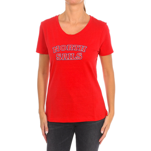 tekstylia Damskie T-shirty z krótkim rękawem North Sails 9024320-230 Czerwony