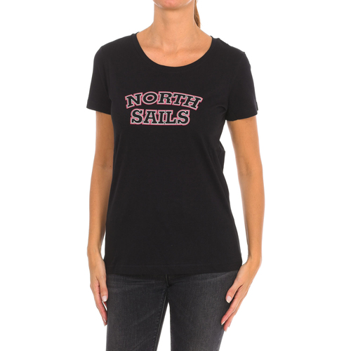 tekstylia Damskie T-shirty z krótkim rękawem North Sails 9024320-999 Czarny