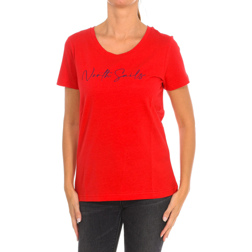 tekstylia Damskie T-shirty z krótkim rękawem North Sails 9024330-230 Czerwony