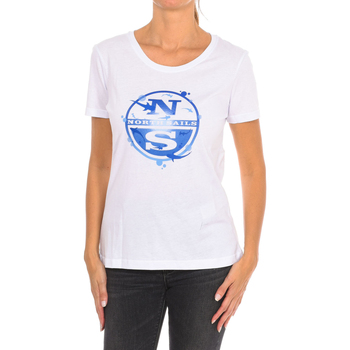 tekstylia Damskie T-shirty z krótkim rękawem North Sails 9024340-101 Biały