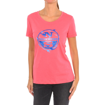 tekstylia Damskie T-shirty z krótkim rękawem North Sails 9024340-158 Różowy