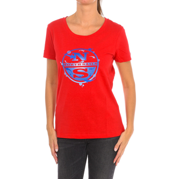 tekstylia Damskie T-shirty z krótkim rękawem North Sails 9024340-230 Czerwony