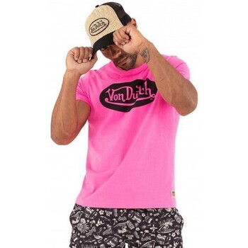 tekstylia Męskie T-shirty z krótkim rękawem Von Dutch  Różowy