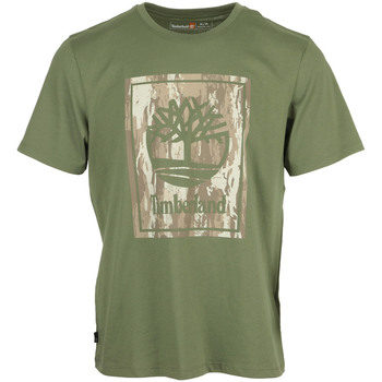 tekstylia Męskie T-shirty z krótkim rękawem Timberland Camo Short Sleeve Tee Zielony