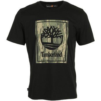 tekstylia Męskie T-shirty z krótkim rękawem Timberland Camo Short Sleeve Tee Czarny
