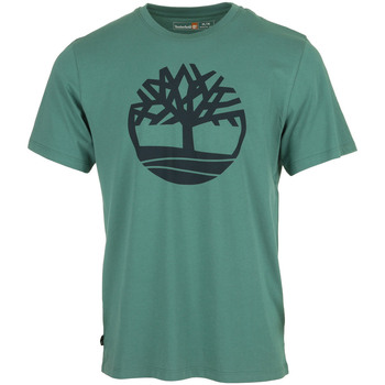 Timberland Tree Logo Short Sleeve Zielony