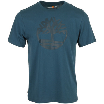 Timberland Tree Logo Short Sleeve Niebieski